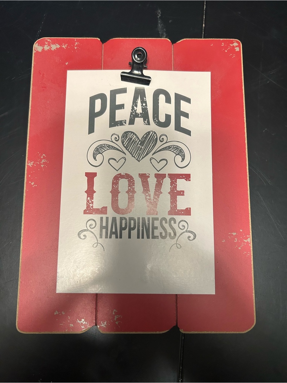 Kohl's Red and Blue Clipboard Photo Frames